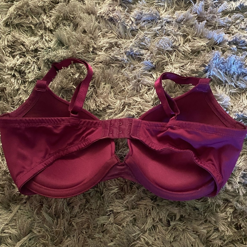 Maiden-form size 34D bra floral burgundy - Picture 5 of 9